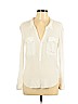 Adriano Goldschmied Ivory Long Sleeve Button-Down Shirt Size L - photo 1