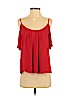Lush 100% Polyester Red Sleeveless Blouse Size S - photo 1