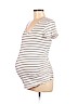 Isabel Maternity White Short Sleeve T-Shirt Size M - photo 1