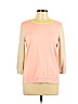 Lands' End 100% Cotton Pink Pullover Sweater Size M (petite) - photo 1