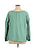Caslon 100% Cotton Green Long Sleeve Top Size XL - photo 2