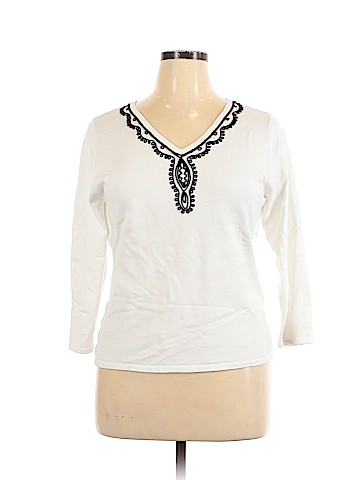 Notations Long Sleeve Top (view 1)