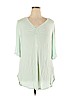 Seven7 Green 3/4 Sleeve Top Size 1X - photo 1