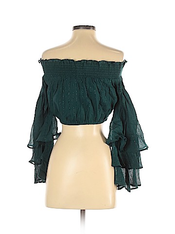 Red Carter Long Sleeve Blouse (view 2)