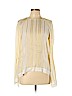 Zeus & Dione Ivory Long Sleeve Silk Top Size EU 44 / US 14 - photo 1