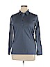 Assorted Brands 100% Cotton Blue Long Sleeve Henley Size XL - photo 1