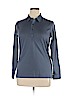 Assorted Brands 100% Cotton Blue Long Sleeve Henley Size XL - photo 1