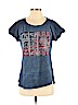 Lucky Brand 100% Cotton Blue Short Sleeve Top Size M - photo 1
