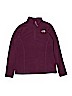 The North Face 100% Polyester Solid Purple Fleece Jacket Size XL (kids) - photo 1