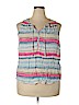 Sonoma Goods for Life 100% Rayon Blue Sleeveless Blouse Size 2X - photo 1
