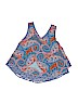 Zoe & Rose band of gypsies 100% Polyester Print Blue Sleeveless Blouse Size S (youth) - photo 2