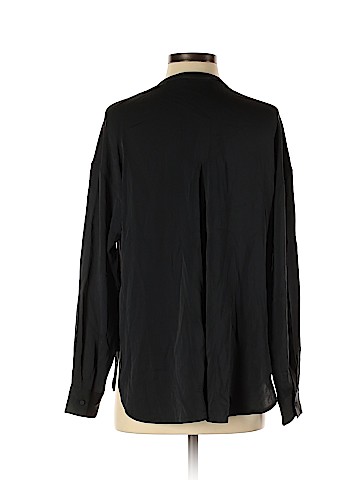 Vince. Long Sleeve Silk Top (view 2)