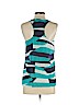 Aqua 100% Polyester Blue Sleeveless Blouse Size S - photo 2