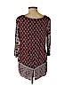 Lucky Brand 100% Viscose Burgundy 3/4 Sleeve Blouse Size L - photo 2