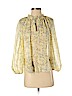 Ulla Johnson 100% Silk Yellow Long Sleeve Silk Top Size 4 - photo 1