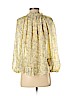 Ulla Johnson 100% Silk Yellow Long Sleeve Silk Top Size 4 - photo 2