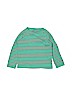 Mini Boden 100% Cotton Stripes Green Long Sleeve T-Shirt Size 6 - 7 - photo 1