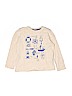Hanna Andersson 100% Cotton Ivory Long Sleeve T-Shirt Size 110 cm / US 5-6 - photo 1