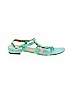 Eric Javits 100% Leather Teal Sandals Size 10 - photo 1
