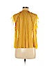 Ulla Johnson 100% Silk Yellow Short Sleeve Silk Top Size 9 - photo 2