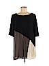 Eileen Fisher 100% Silk Black Short Sleeve Silk Top Size M - photo 1