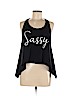 Project Social T 100% Cotton Black Sleeveless Top Size M - photo 1