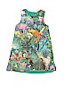 H&M 100% Cotton Print Green Dress Size 4 - 5 - photo 1