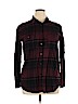 Divided by H&M 100% Cotton Burgundy Long Sleeve Button-Down Shirt Size 14 - photo 1