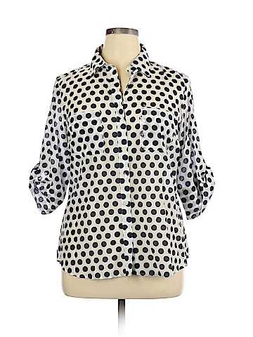 Ann Taylor Long Sleeve Button-Down Shirt (view 1)