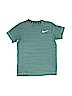 Nike 100% Polyester Solid Green Active T-Shirt Size S (youth) - photo 1