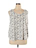 Banana Republic 100% Polyester White Sleeveless Blouse Size XL - photo 1