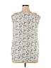Banana Republic 100% Polyester White Sleeveless Blouse Size XL - photo 2