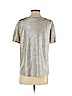 H&M 100% Polyester Gold Short Sleeve Top Size XS - photo 2