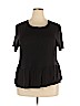 Old Navy 100% Rayon Black Short Sleeve Top Size XXL - photo 1