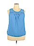 Elle 100% Polyester Blue Sleeveless Blouse Size XXL - photo 1