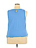 Elle 100% Polyester Blue Sleeveless Blouse Size XXL - photo 2