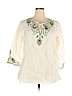 Assorted Brands Ivory 3/4 Sleeve Top Size 1X - photo 1