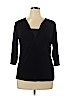 Left Coast by Dolan Black 3/4 Sleeve Top Size XL - photo 1