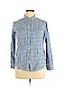 Old Navy 100% Cotton Blue Long Sleeve Button-Down Shirt Size XL - photo 1