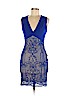 A'gaci 100% Polyester Blue Cocktail Dress Size M - photo 1