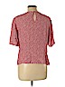 H&M 100% Viscose Red Short Sleeve Blouse Size 10 - photo 2