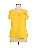 Assorted Brands Yellow Short Sleeve Top Size XL - photo 1