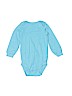 Carter's 100% Cotton Blue Long Sleeve Onesie Size 18 - photo 1