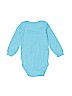 Carter's 100% Cotton Blue Long Sleeve Onesie Size 18 - photo 2