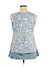 Vine Street Blue Sleeveless Top Size XL - photo 2