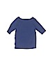 Carter's 100% Cotton Solid Blue 3/4 Sleeve T-Shirt Size 3T - photo 2