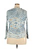 Knox Rose 100% Rayon Blue Long Sleeve Top Size XXL - photo 2