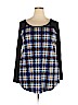 Again Blue Long Sleeve Top Size 2X - photo 1