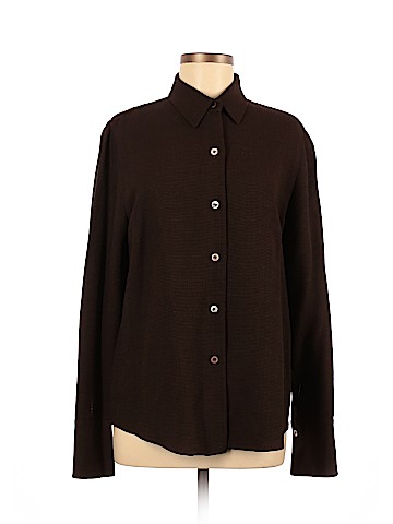 Ellen Tracy Long Sleeve Button-Down Shirt (view 1)