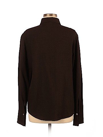 Ellen Tracy Long Sleeve Button-Down Shirt (view 2)